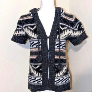 Anthropologie Kenji Wool Blend Hooded Sweater